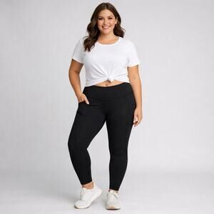TOMMIE COPPER Pants Womens 2XL XXL Leggings Black Running Casual